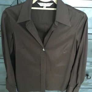 Trina Turk Blouse French Cuff Sleeves